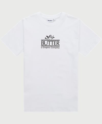 Butter Goods T-shirts CHERUB TEE White