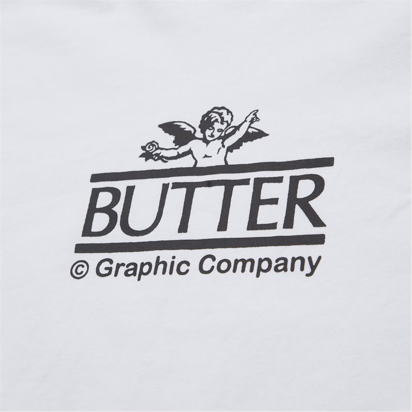 Butter Goods T-shirts CHERUB TEE HVID