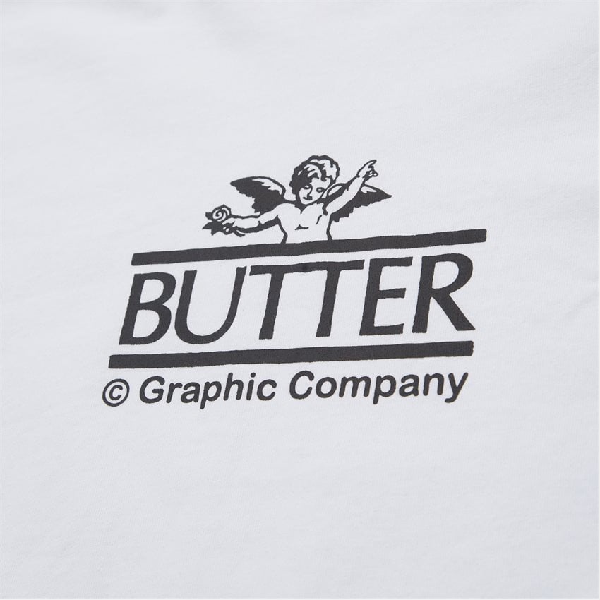 Butter Goods T-shirts CHERUB TEE HVID