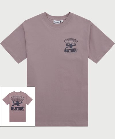 Butter Goods T-shirts ALL TERRAIN TEE Lilac