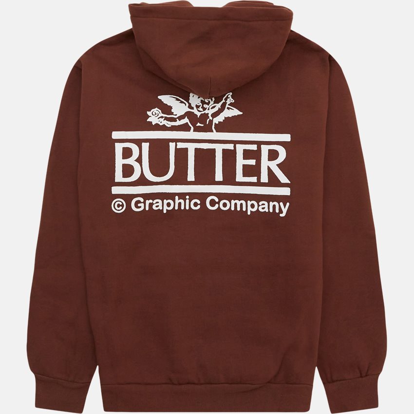 Butter Goods Sweatshirts CHERUB HOOD BRUN