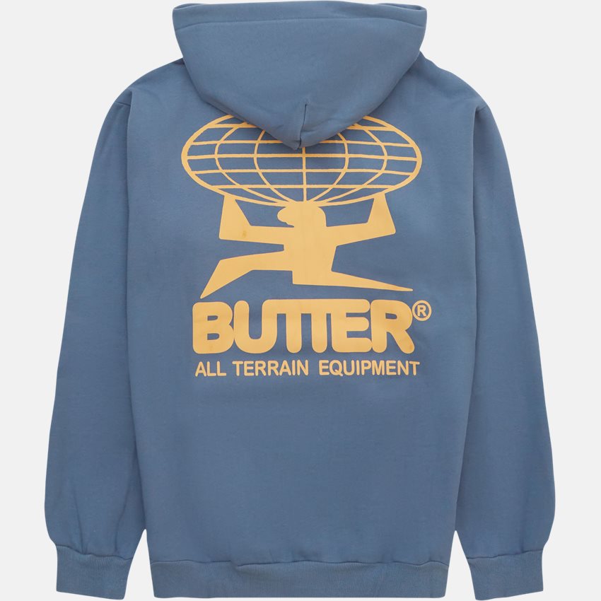 Butter Goods Sweatshirts ALL TERRAIN HOOD BLÅ