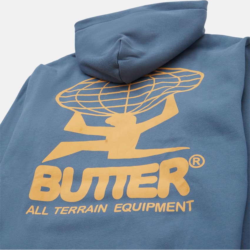 Butter Goods Sweatshirts ALL TERRAIN HOOD BLÅ