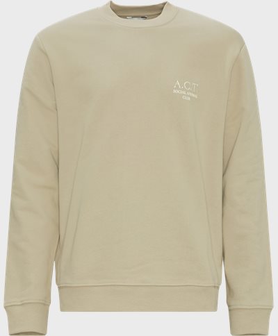 A.C.T. SOCIAL Sweatshirts PHILIP AS1004 Grey