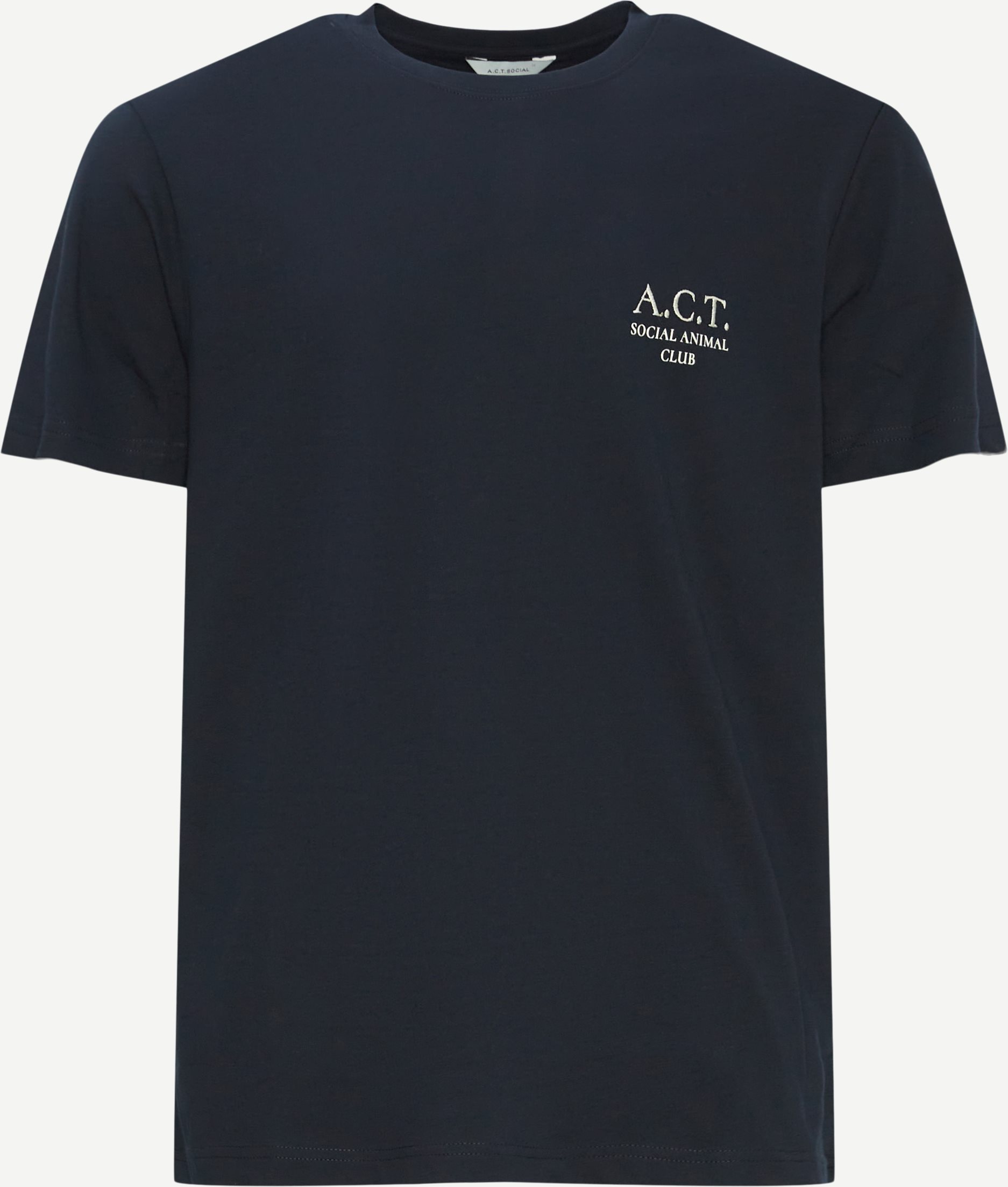 A.C.T. SOCIAL T-shirts ARON AS1017 Blå