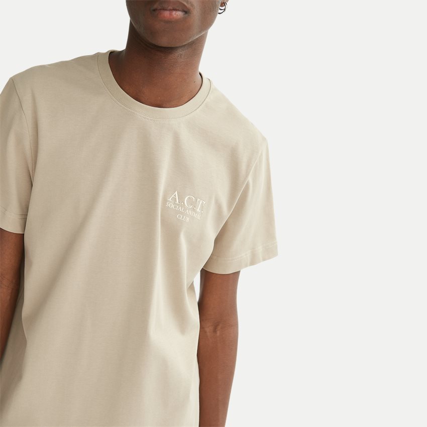 A.C.T. SOCIAL T-shirts ARON AS1017 STONE