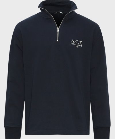 A.C.T. SOCIAL Sweatshirts JUSTIN AS1031 Blue