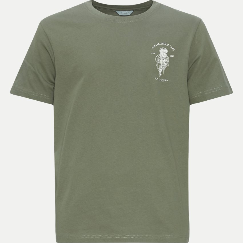 A.C.T. SOCIAL T-shirts MEDUSA AS1039 ARMY