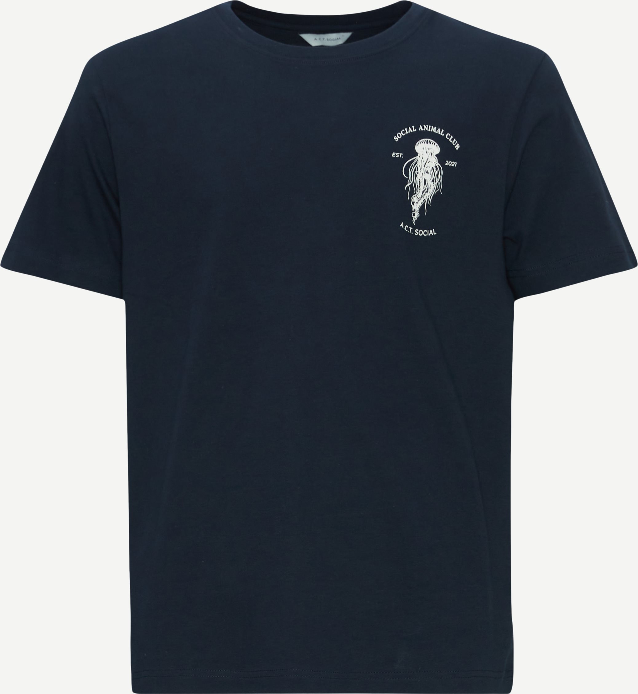 A.C.T. SOCIAL T-shirts MEDUSA AS1039 Blue