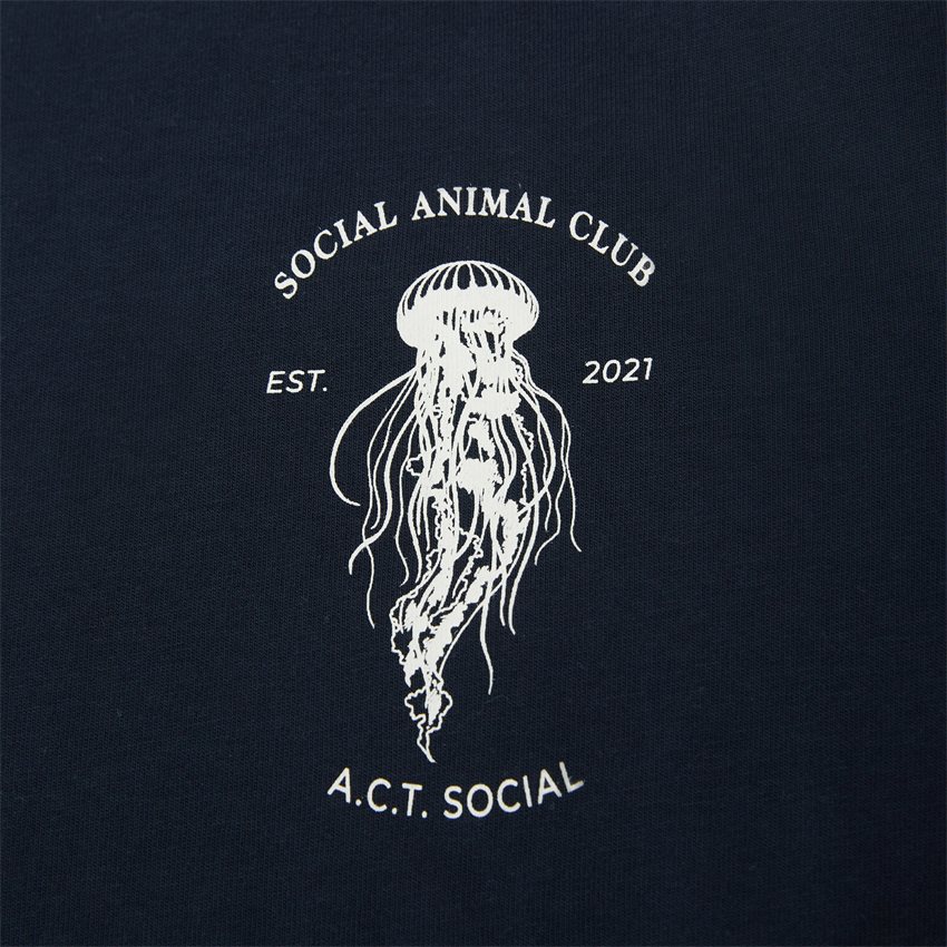A.C.T. SOCIAL T-shirts MEDUSA AS1039 NAVY