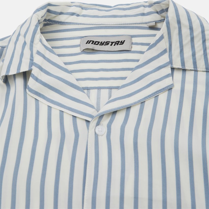 INDYSTRY Shirts VENICE OFFWHITE/BLUE