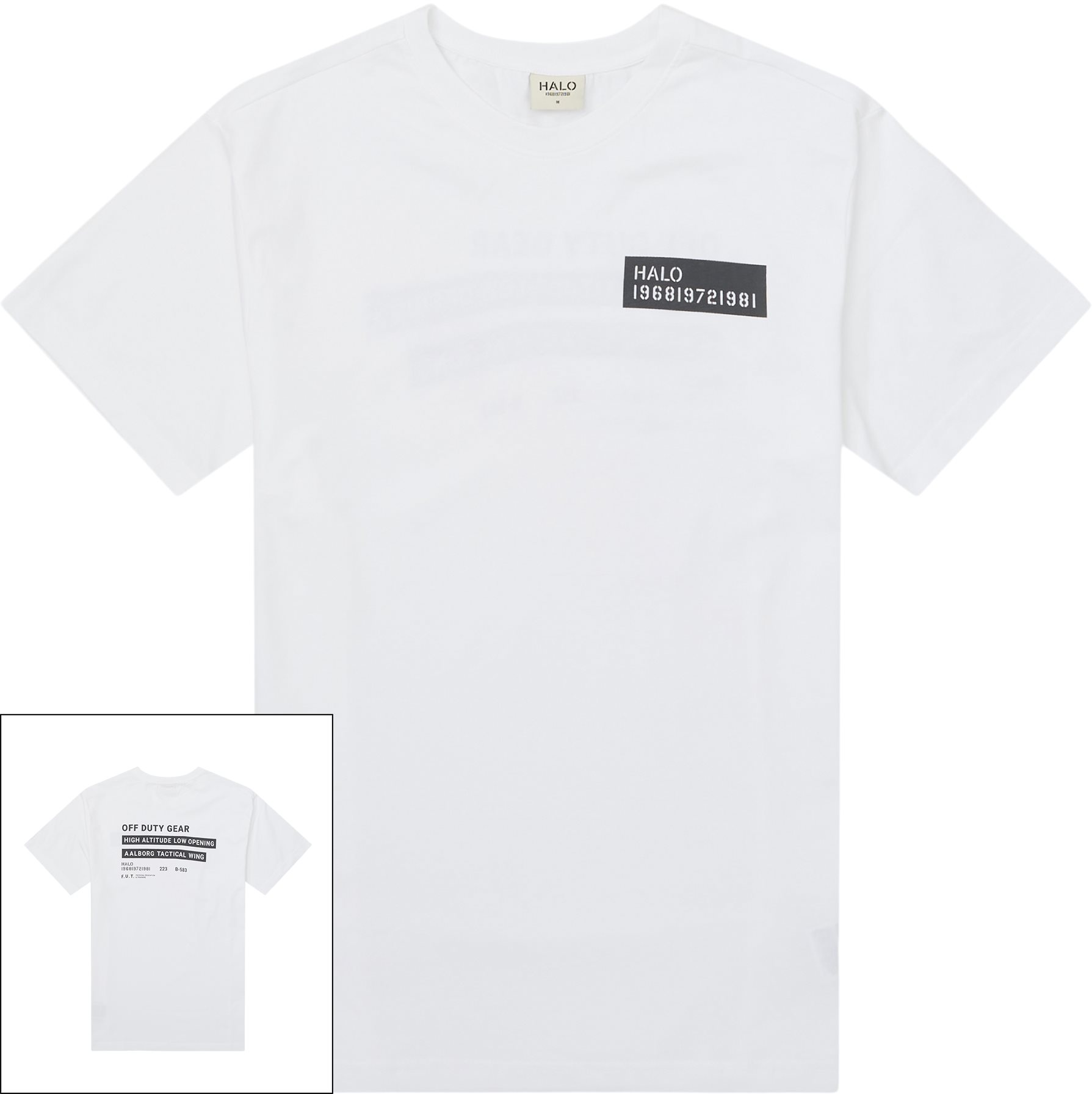 HALO T-shirts 223 GEAR T-SHIRT 227271 Hvid