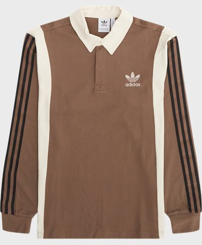 Adidas Originals Sweatshirts RUGBY SHIRT IS1405 Brown