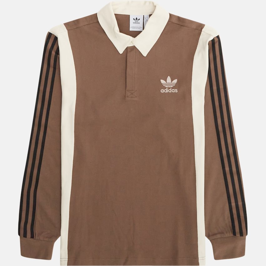 Adidas Originals Sweatshirts RUGBY SHIRT IS1405 BRUN