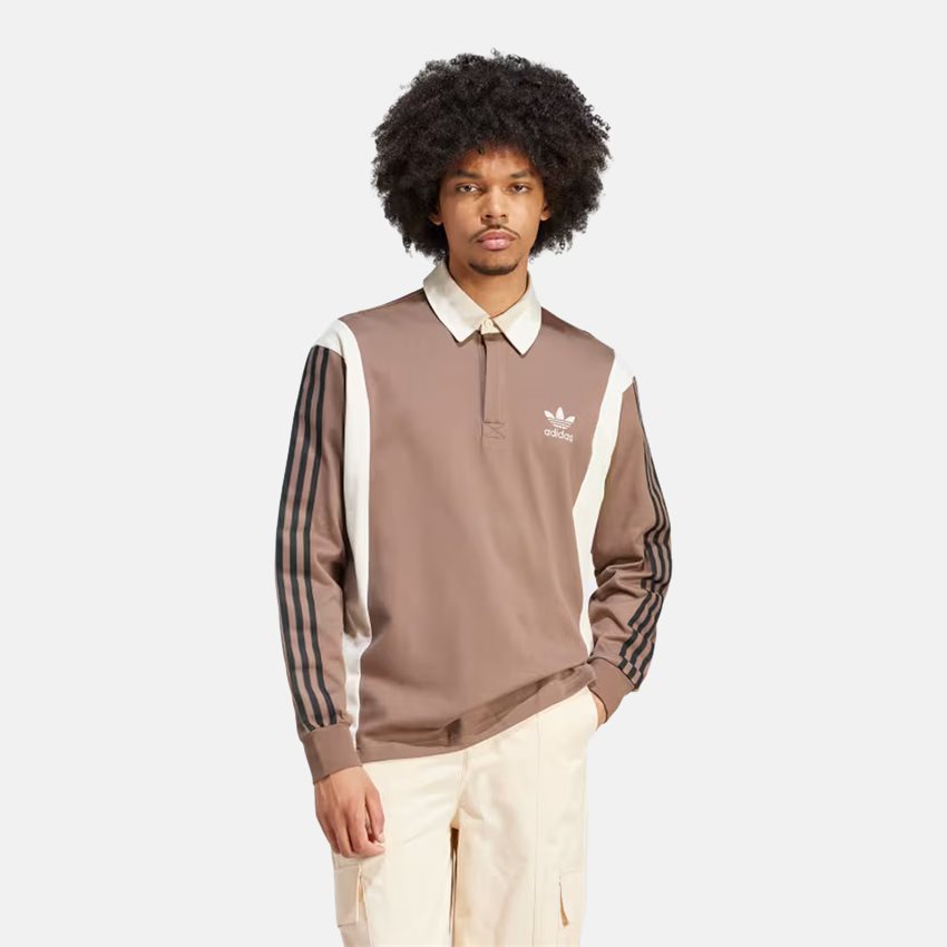 Adidas Originals Sweatshirts RUGBY SHIRT IS1405 BRUN