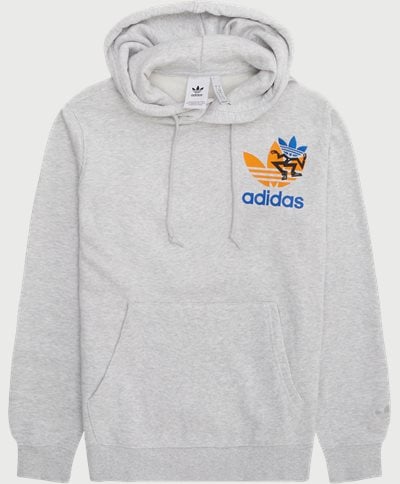 Adidas Originals Sweatshirts TREFOIL HOOD IS2913 Grå
