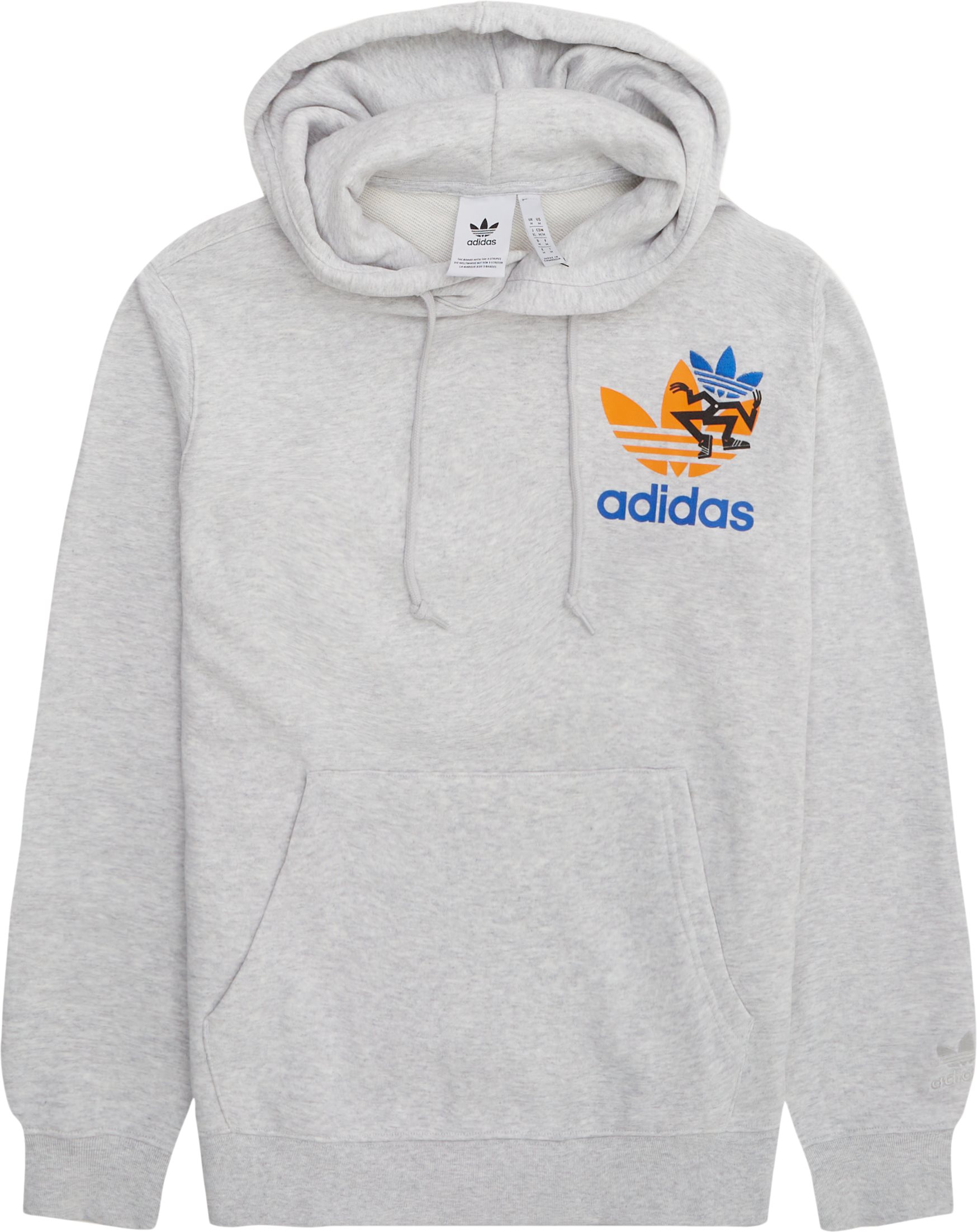 Adidas Originals Sweatshirts TREFOIL HOOD IS2913 Grå