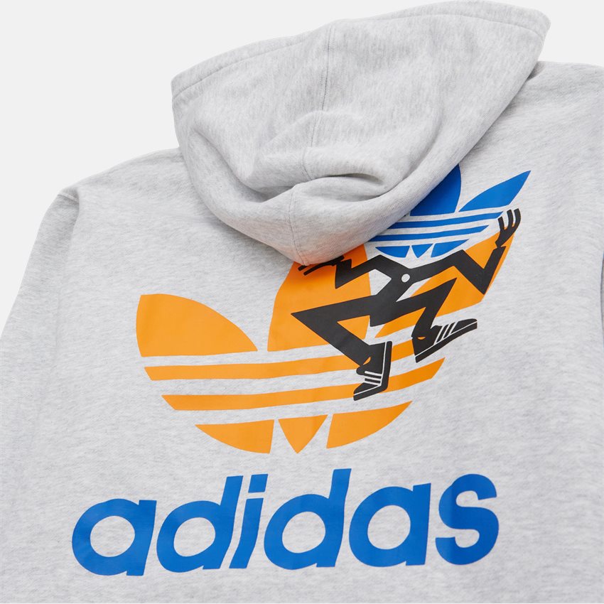 Adidas Originals Sweatshirts TREFOIL HOOD IS2913 GRÅ