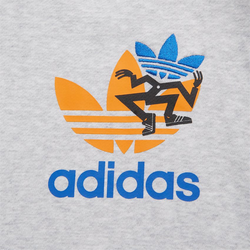Adidas Originals Sweatshirts TREFOIL HOOD IS2913 GRÅ