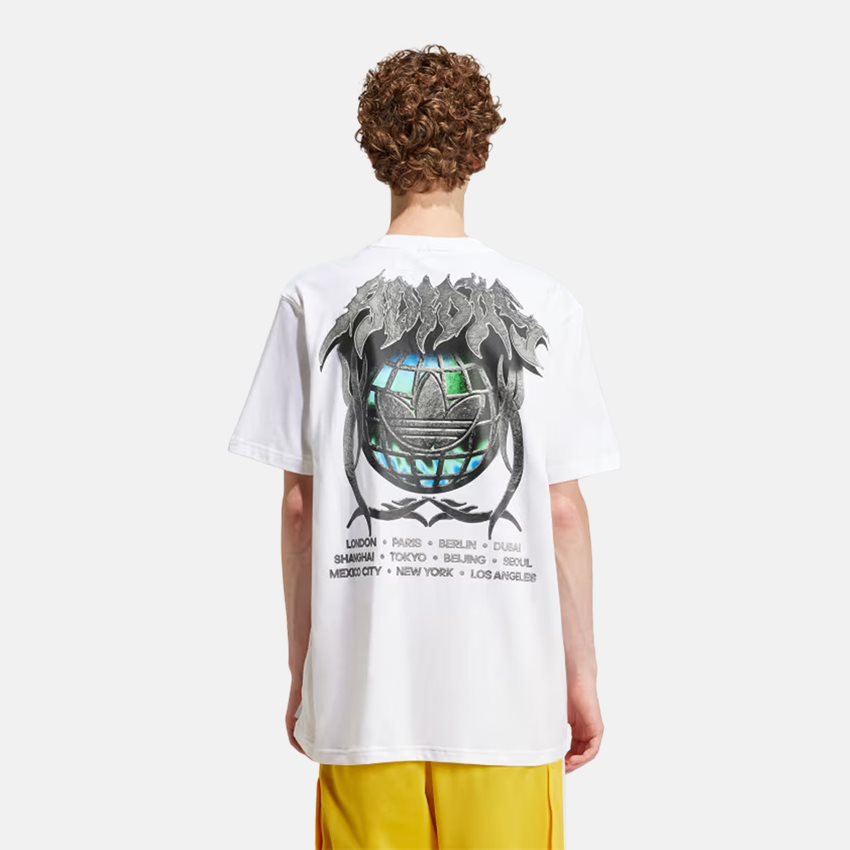 Adidas Originals T-shirts FLAMES CONC T IS2946 HVID