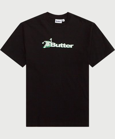 Butter Goods T-shirts LOGO TEE  Black