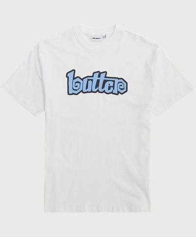 Butter Goods T-shirts SWIRL TEE 2401 White
