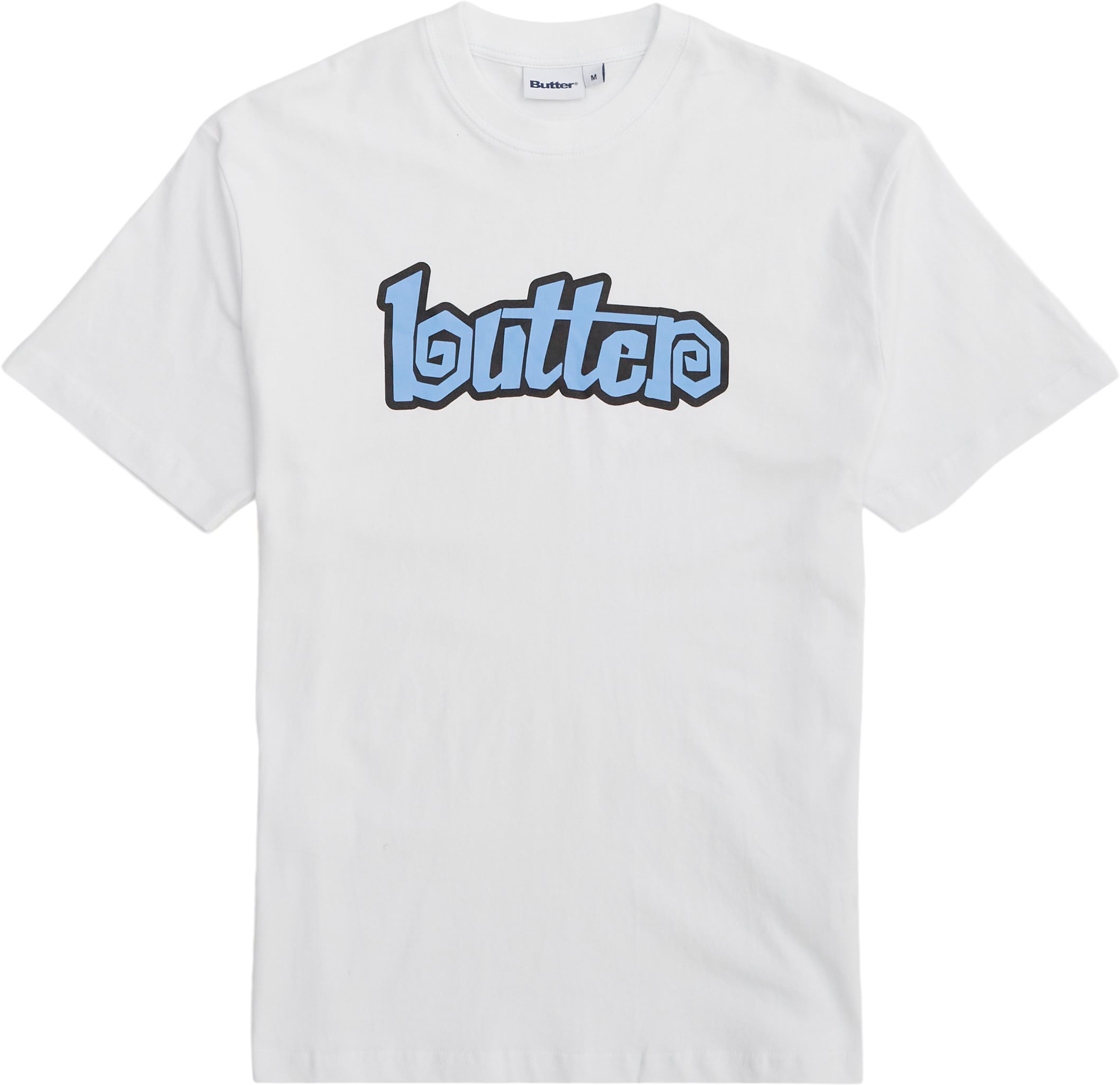 Butter Goods T-shirts SWIRL TEE 2401 White