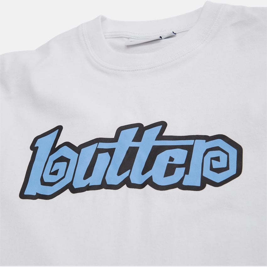 Butter Goods T-shirts SWIRL TEE HVID