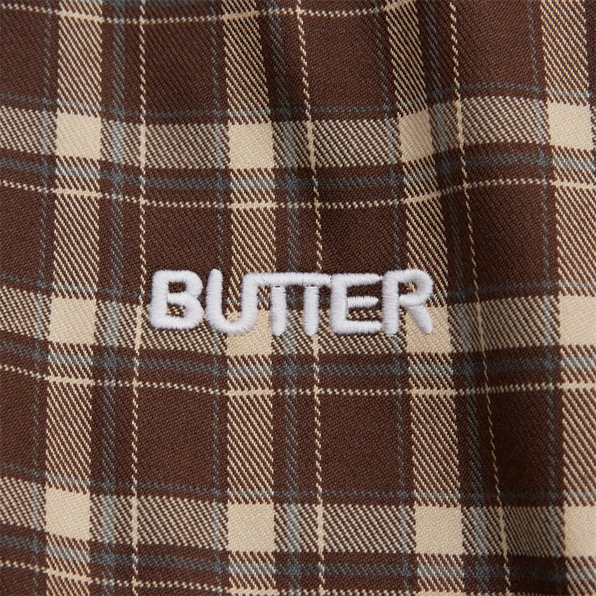 Butter Goods Jakker PLAID HARRINGTON JACKET BRUN