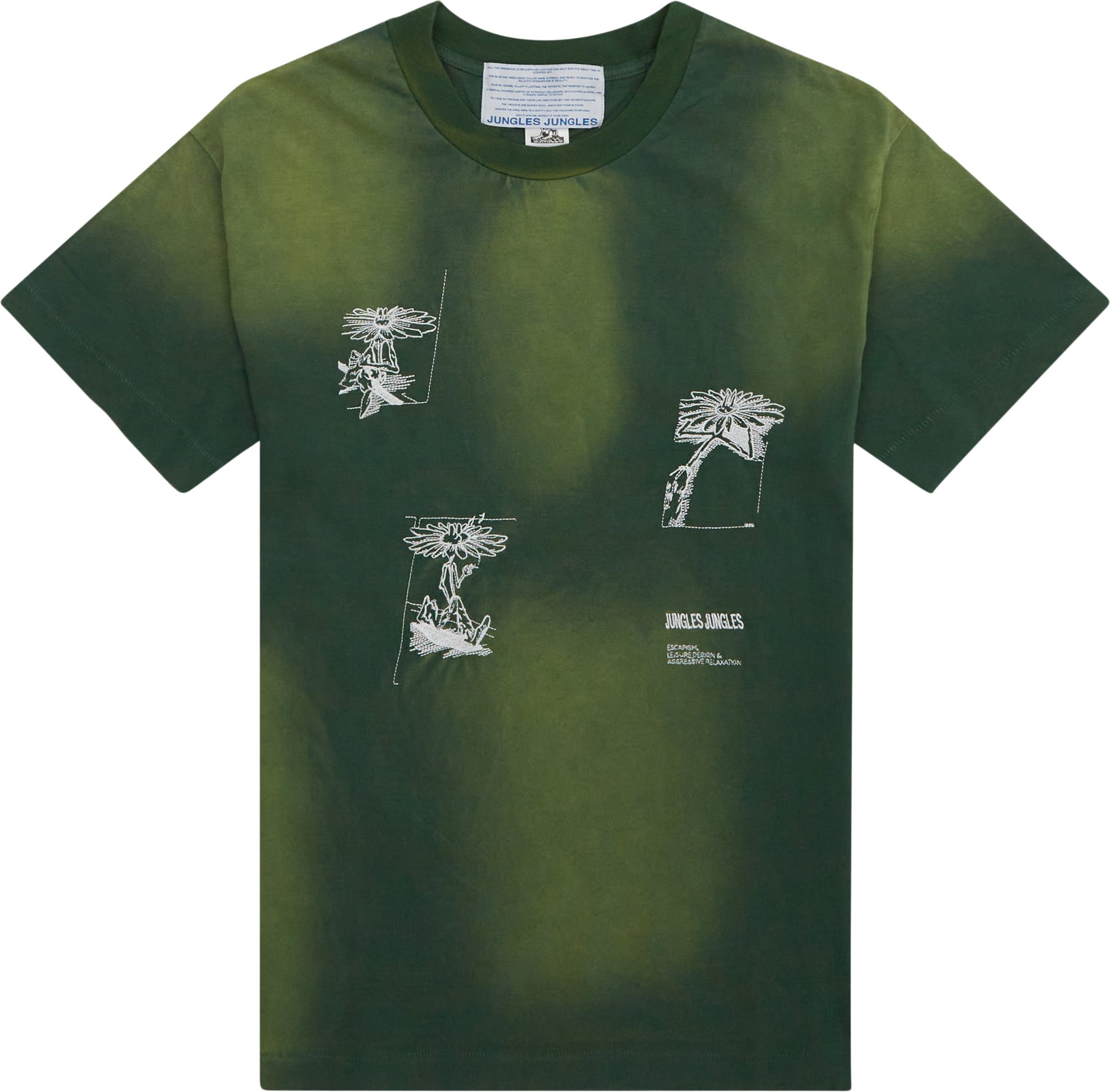 Jungles Jungles T-shirts HARD TIMES NEVER LAST TEE Grøn