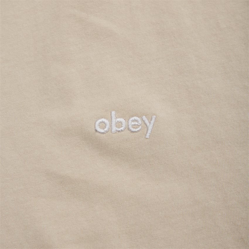Obey T-shirts LOWERCASE TEE SS 131080353 SAND