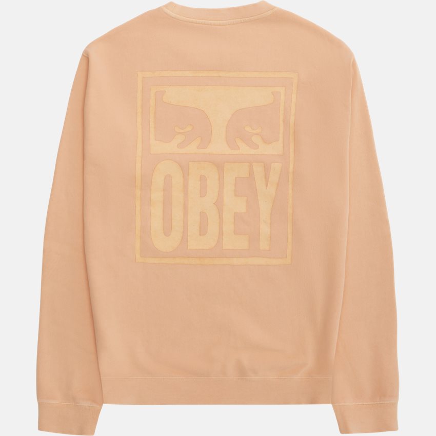 Obey Sweatshirts PIGMENT CREW 112480147 peach