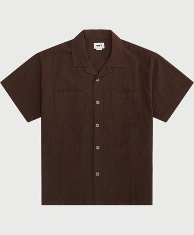 Obey Shirts SUNRISE WOVEN 181210404 Brown