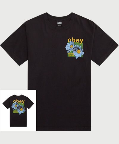 Obey T-shirts OBEY SEEDS GROW 166913705 Black