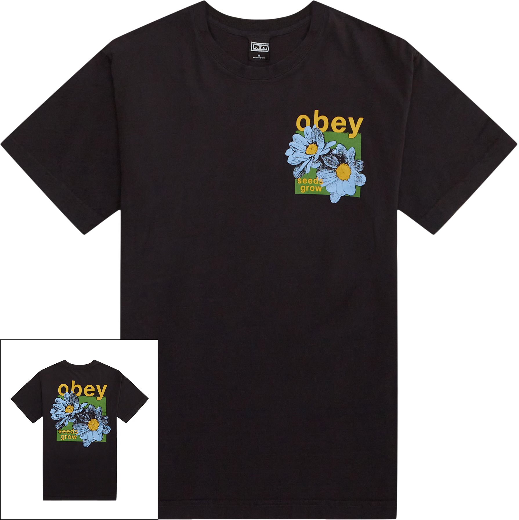 Obey T-shirts OBEY SEEDS GROW 166913705 Svart