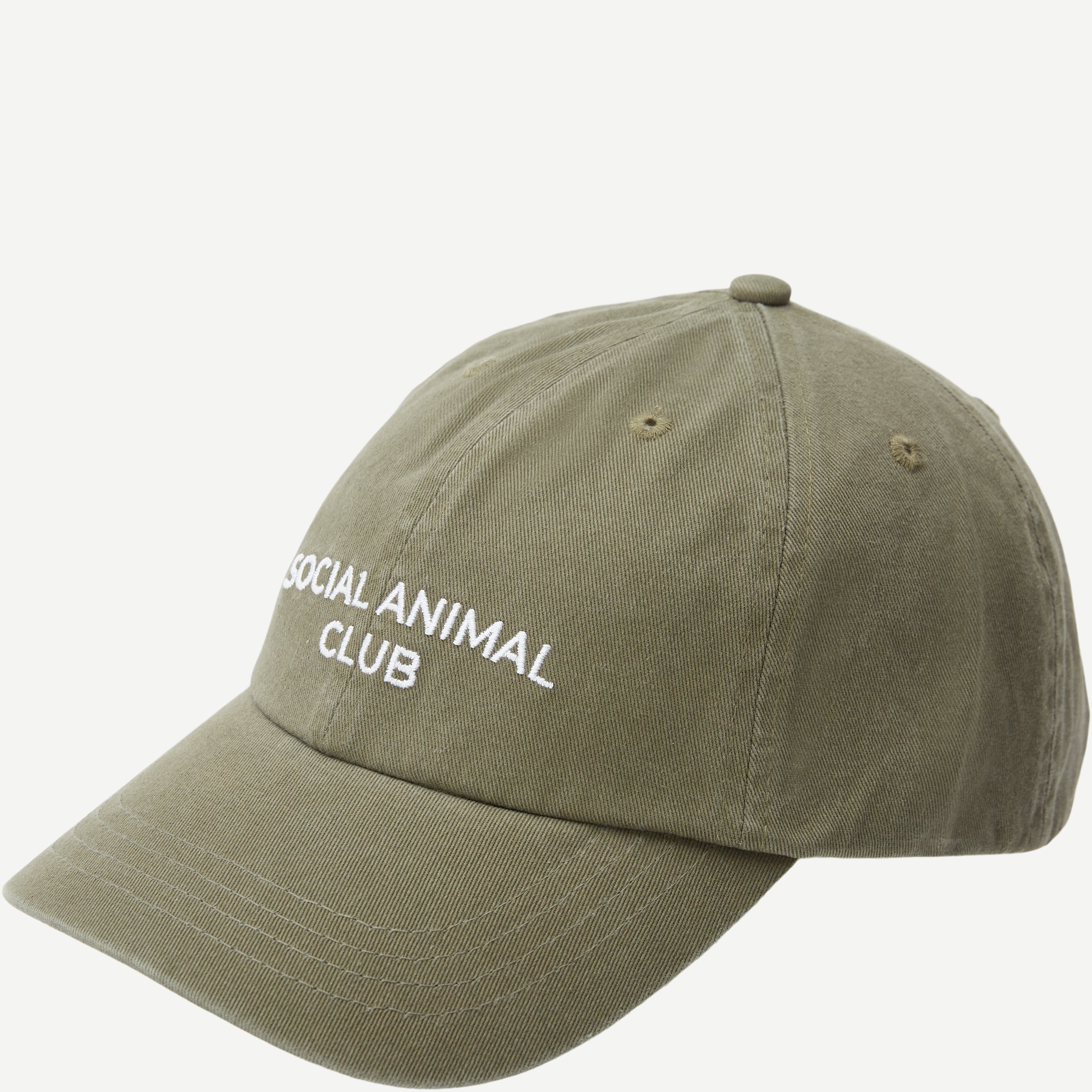 A.C.T. SOCIAL Kepsar SOCIAL ANIMAL CLUB CAP AS1006 Armé