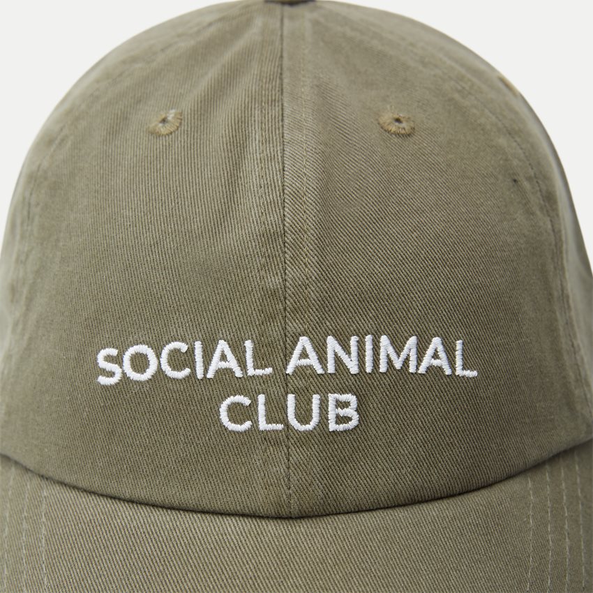 A.C.T. SOCIAL Caps SOCIAL ANIMAL CLUB CAP AS1006 ARMY