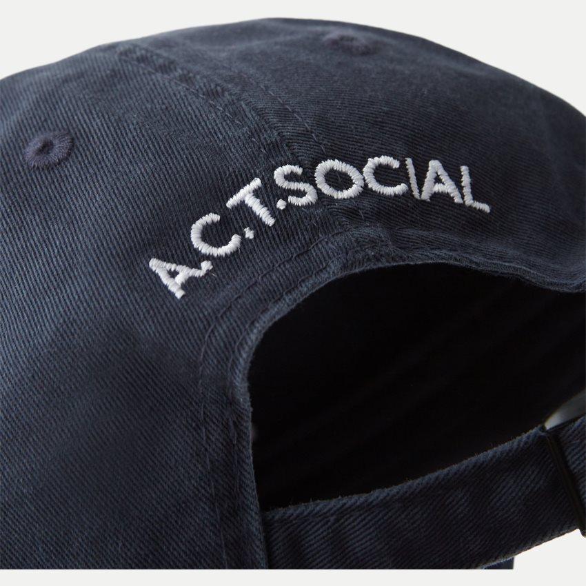 A.C.T. SOCIAL Caps SOCIAL ANIMAL CLUB CAP AS1006 NAVY
