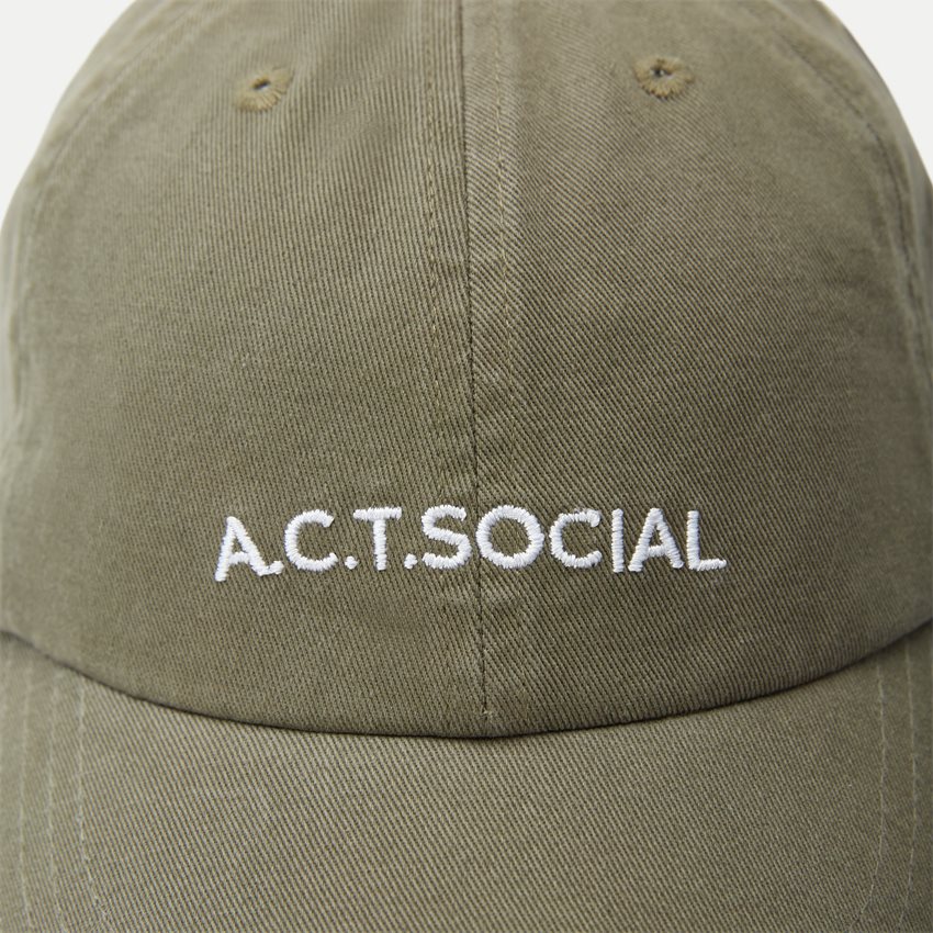 A.C.T. SOCIAL Caps ACT SOCIAL CAP AS1012 ARMY