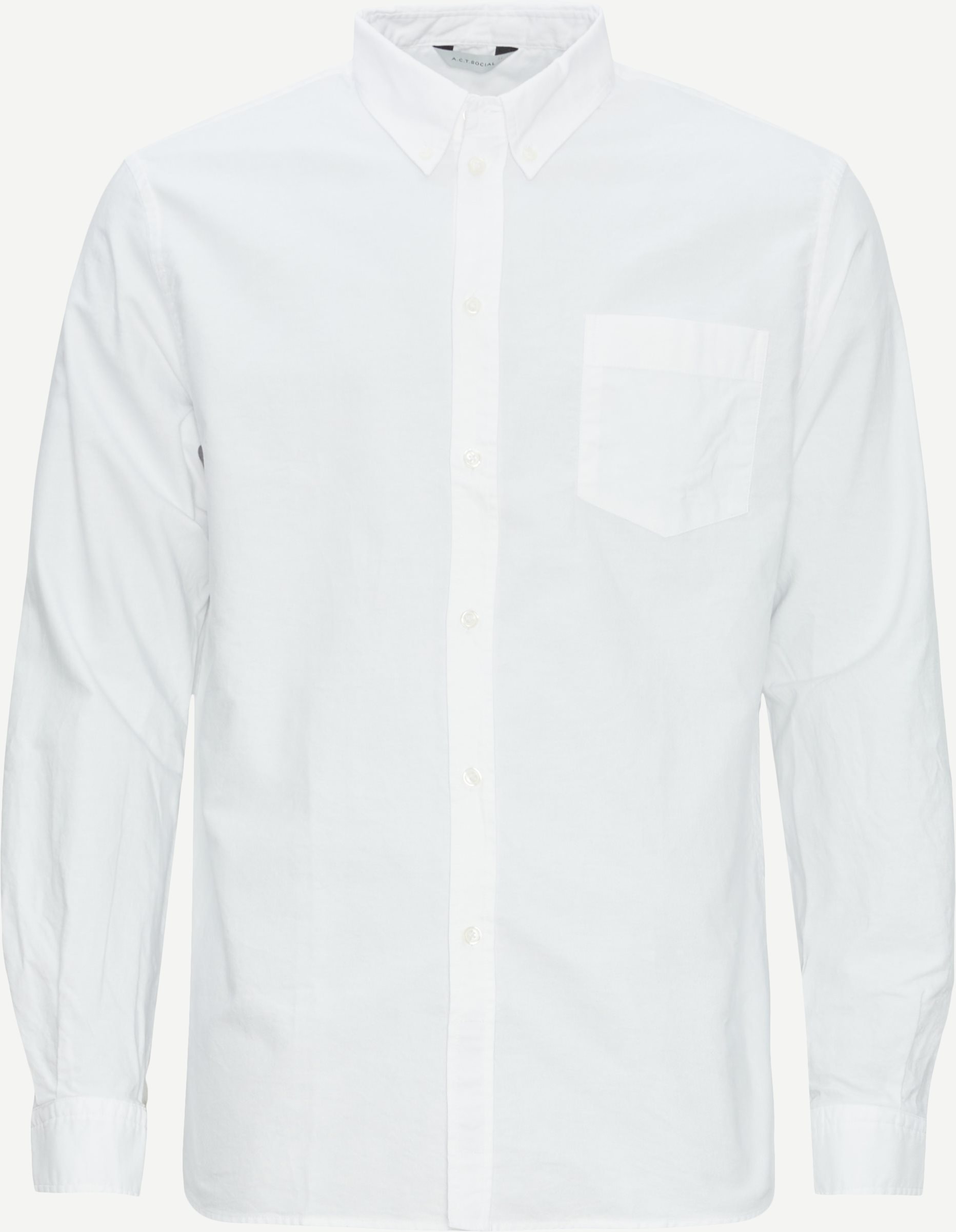 A.C.T. SOCIAL Shirts DAWSON AS1025 White
