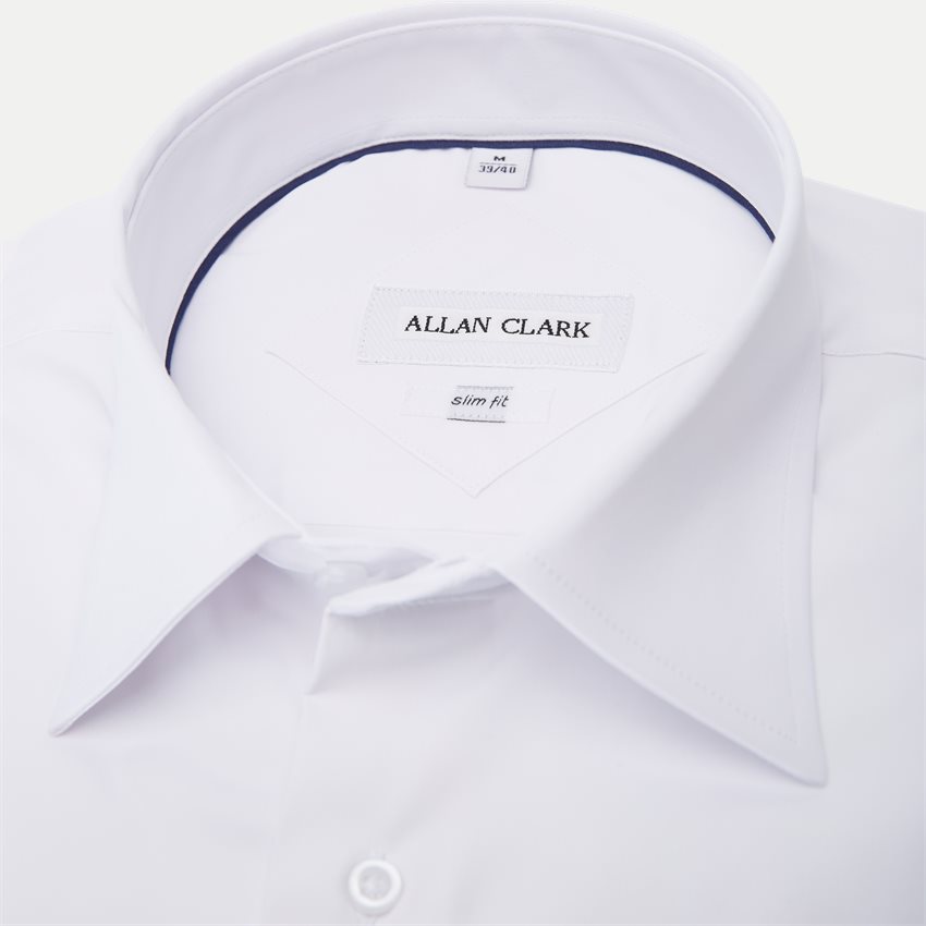 Allan Clark Skjorter SMITH 4WAY STRETCH WHITE