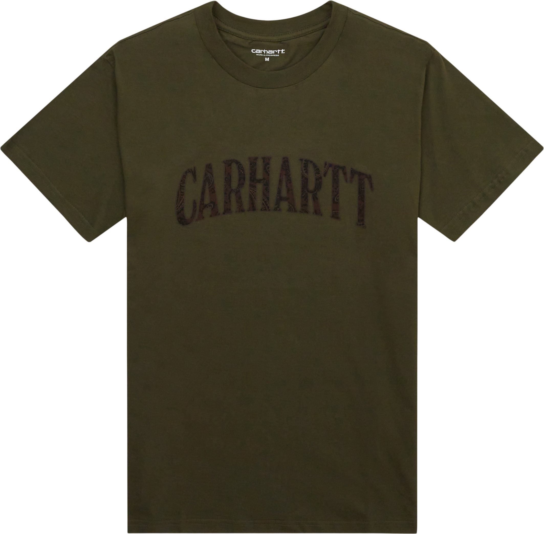 Carhartt WIP T-shirts S/S PAISLEY SCRIPT T-SHIRT I032434 Grøn