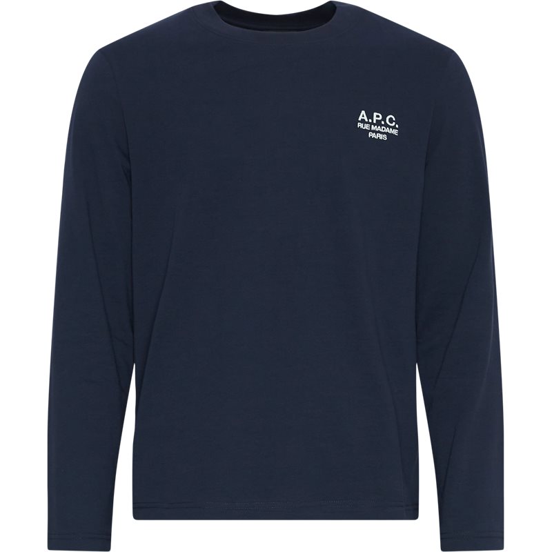 Se A.P.C Regular fit COEZC H26177 T-shirts Navy hos Axel.dk
