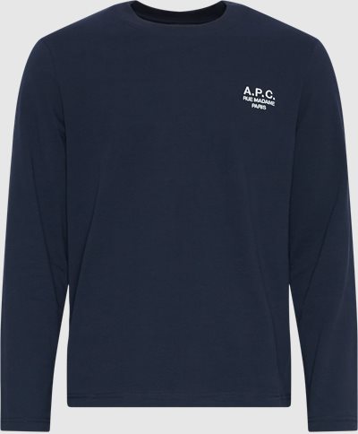 A.P.C. Langærmede t-shirts COEZC H26177 Blå