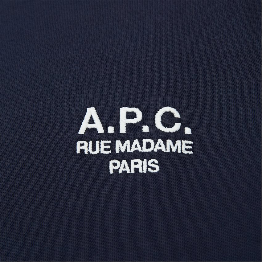 A.P.C. T-shirts COEZC H26177 NAVY