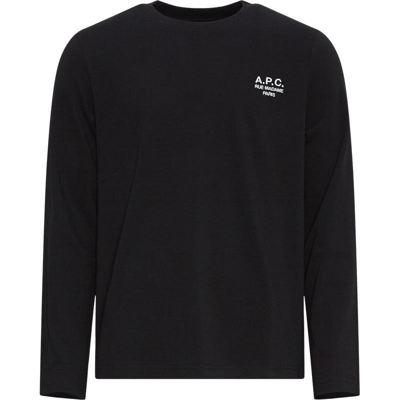 Se A.P.C Regular fit COEZC H26177 T-shirts Sort hos Axel.dk