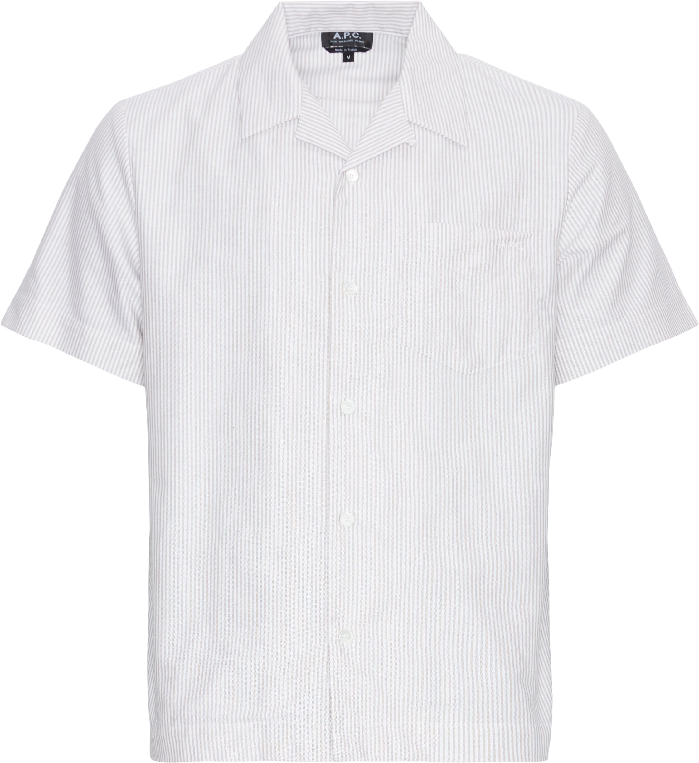A.P.C. Short-sleeved shirts COGUH-H12585 Sand