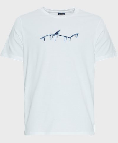 Paul & Shark T-shirts 24411052 T-SHIRT WHIT MULTICOLOR Hvid