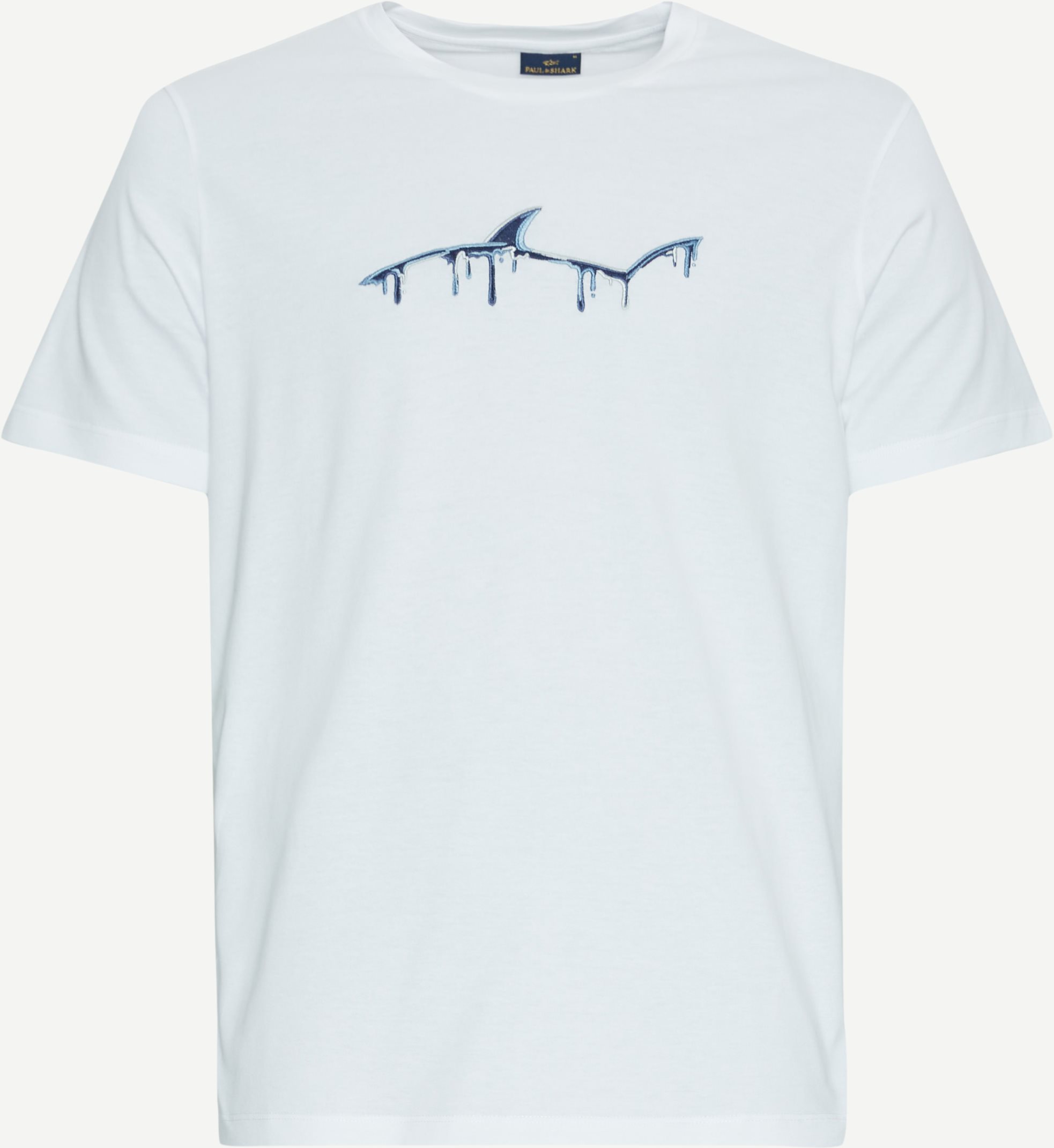 Paul & Shark T-shirts 24411052 T-SHIRT WHIT MULTICOLOR Vit