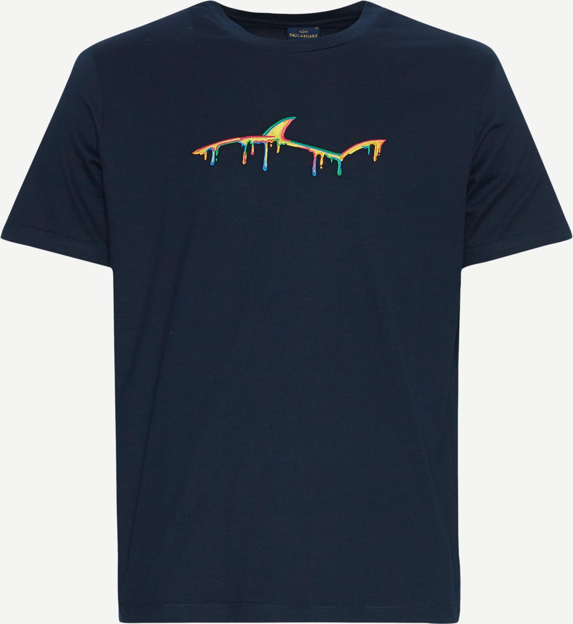 Paul & Shark T-shirts 24411052 T-SHIRT WHIT MULTICOLOR Blue